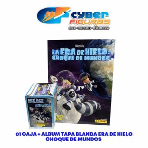 Caja + Álbum Tapa Blanda Era de Hielo Choque de Mundos (Panini)
