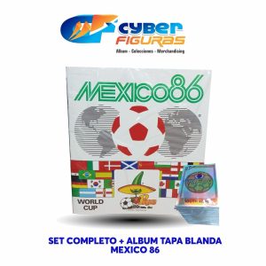 Set completo + álbum tapa blanda México 86 Resmaterización